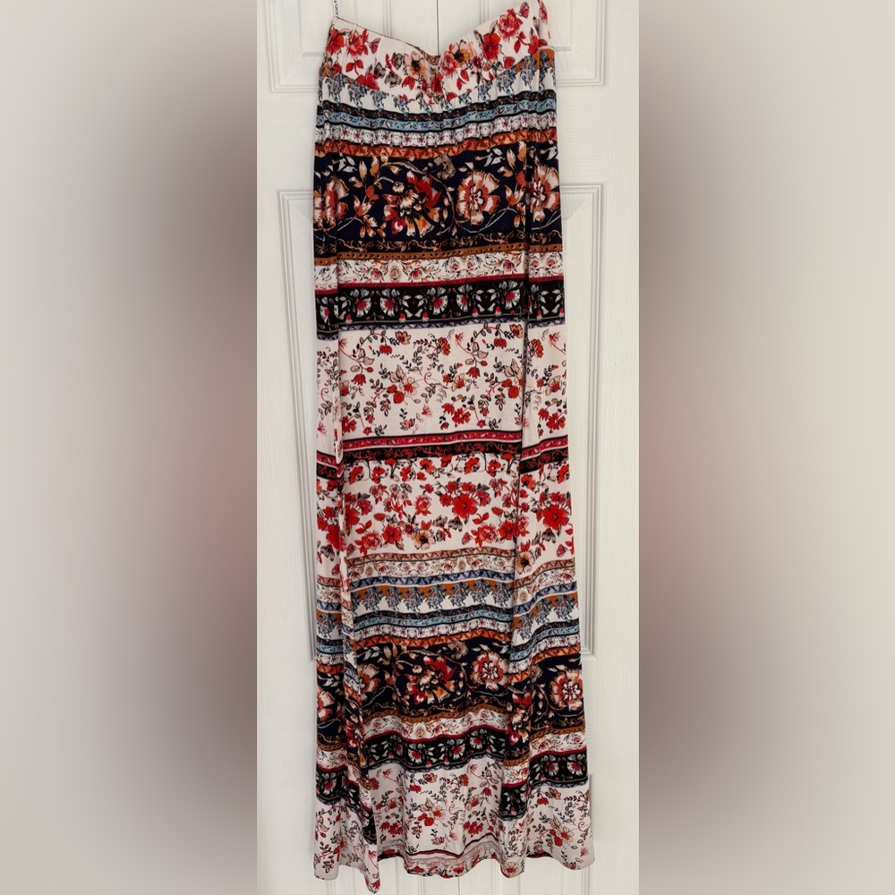 Floral Maxi Skirt - Multicolor